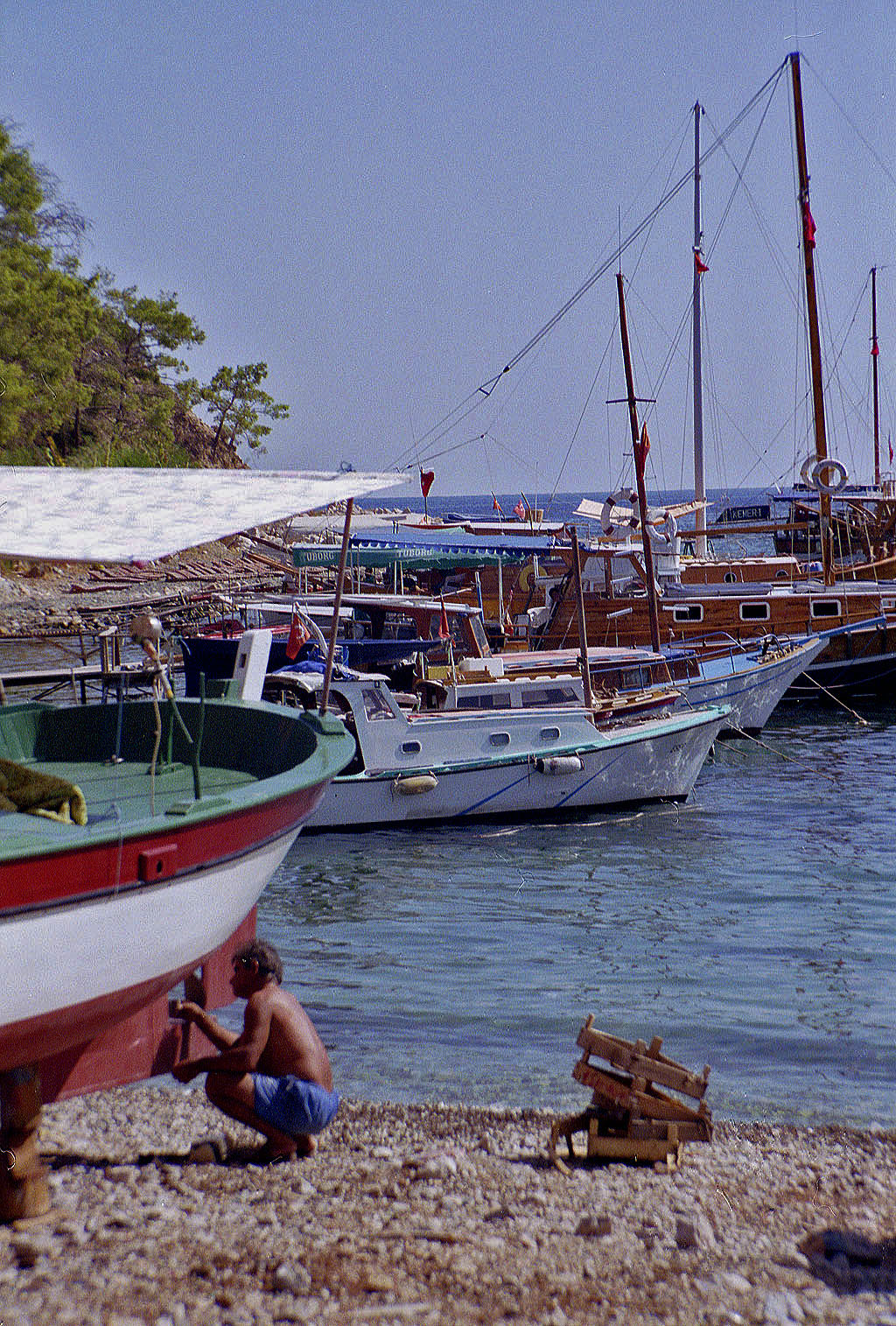 30.09.1992 | Bootshafen | Reparaturarbeiten an Booten